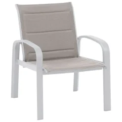 * Salons De Jardin></noscript>Duo Salon Elyn Noisette Blanc 2 Places