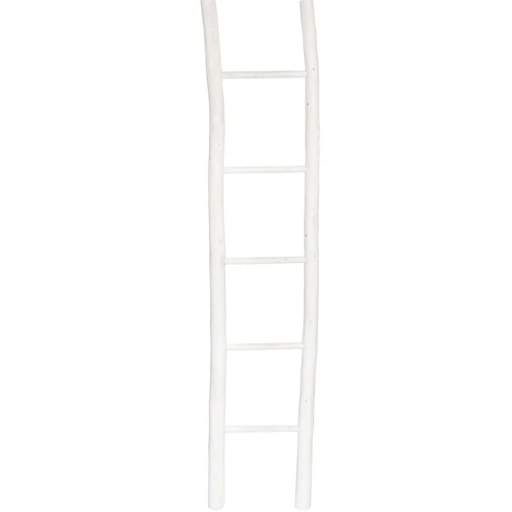 Atmosphera Echelle Osier Blanche H.180Cm- Objets Et Accessoires Deco