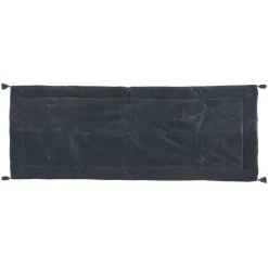 maxibazar Edredon Velours Coton Night Gris Fonce 70X180Cm- Housses De Couette