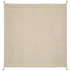 maxibazar Edredon Velours Coton Night Ivoire 150X150Cm- Couvre-Lits, Boutis Et Edredons