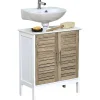 * Meubles Salle De Bain>Element Sous Lavabo Structure Mdf 2 Portes Et Etagere Interi