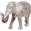 Atmosphera Elephant Blanchi Resine H.46Cm- Objets De Decoration