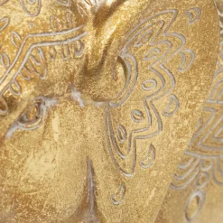 maxibazar Elephant Resine Belinda Or H.23Cm- Objets De Decoration