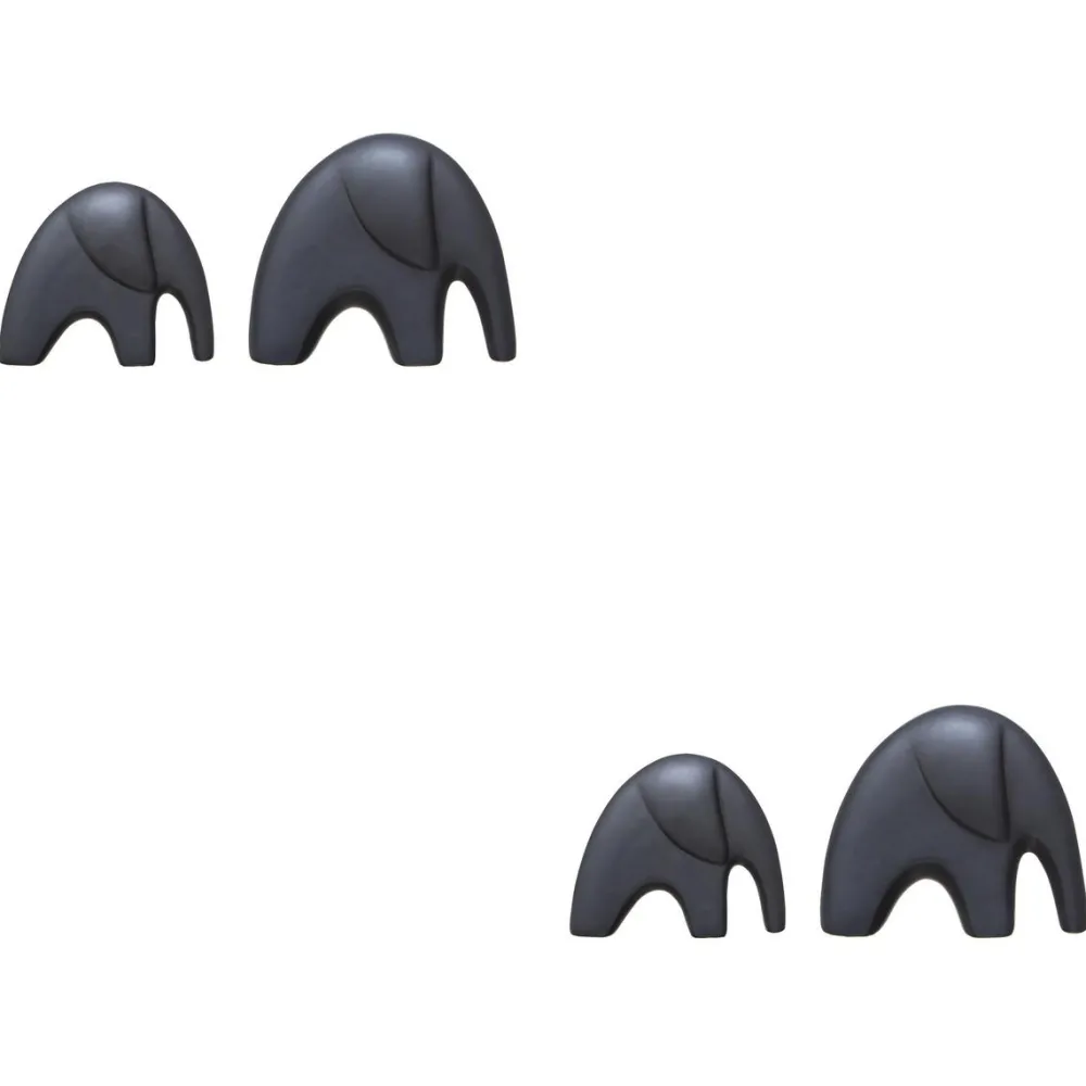 maxibazar Elephants Ceramique D.14X4.5X12Cm- Objets De Decoration