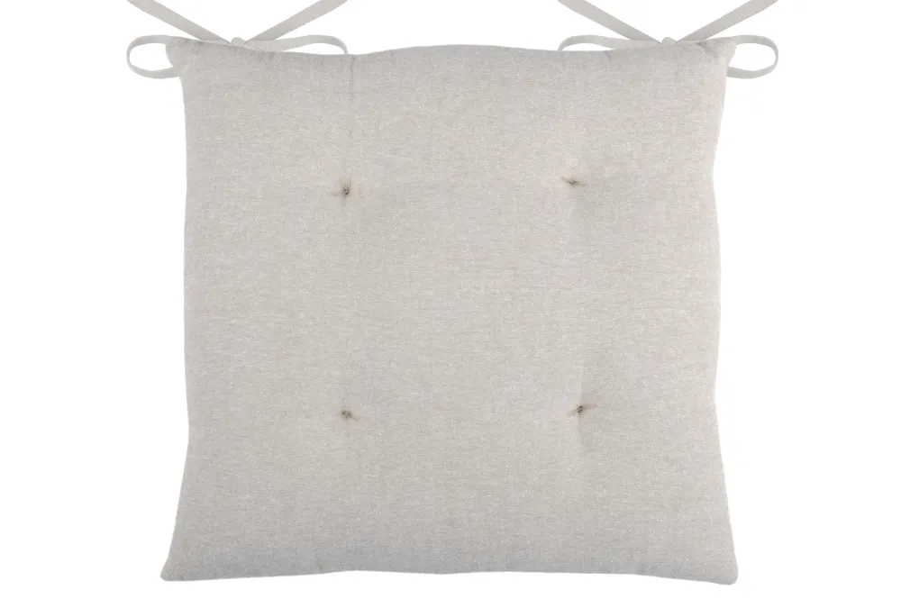 maxibazar Elvira Galette 40X40 4Pts Lin- Galettes De Chaise