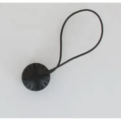 maxibazar Embrasse Bois Aimantee Fanny Pm X2 Noir Mat- Accessoires A Rideaux