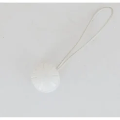 maxibazar Embrasse Bois Aimantee Fanny Pm X2 Blanc Mat- Accessoires A Rideaux