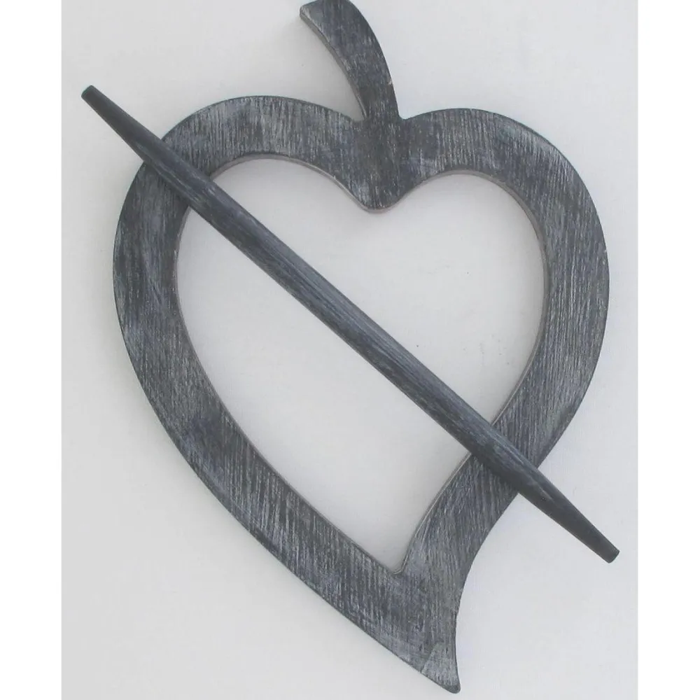 maxibazar Embrasse Bois Fjord Gm Gris Anthracite- Accessoires A Rideaux