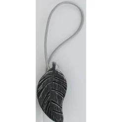 maxibazar Embrasse Mdf Aimantee Sonora Pm Noir Argent- Accessoires A Rideaux