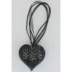 maxibazar Embrasse Mdf Aimantee Sweety Pm Noir Argent- Accessoires A Rideaux