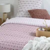 maxibazar Emilia Housse Couette 140X200Cm Et 2 Taies 63X63Cm 57 Fils- Housses De Couette