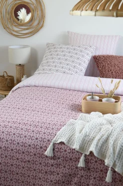 maxibazar Emilia Housse Couette 240X220Cm Et 2 Taies 63X63Cm 57 Fils- Housses De Couette