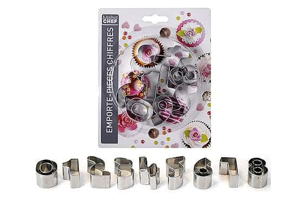 Pâtisserie|* Emporte Pièces Inox Chiffres 9Pcs
