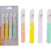 Preparation|* Essentiels Set 4 Tartineurs 6Cm Manches Couleur En Bois