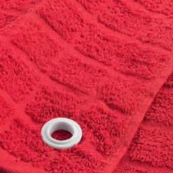 maxibazar Essuie Main 50X50 Cm Eponge Unie Au Bistrot Rouge- Torchons Et Essuie Mains