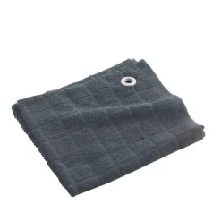 maxibazar Essuie Main 50X50 Cm Eponge Unie Auberge Anthracite- Torchons Et Essuie Mains