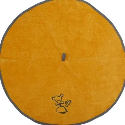 maxibazar Essuie Mains Brode Auguste 60Cm Eponge Gris Ocre- Torchons Et Essuie Mains