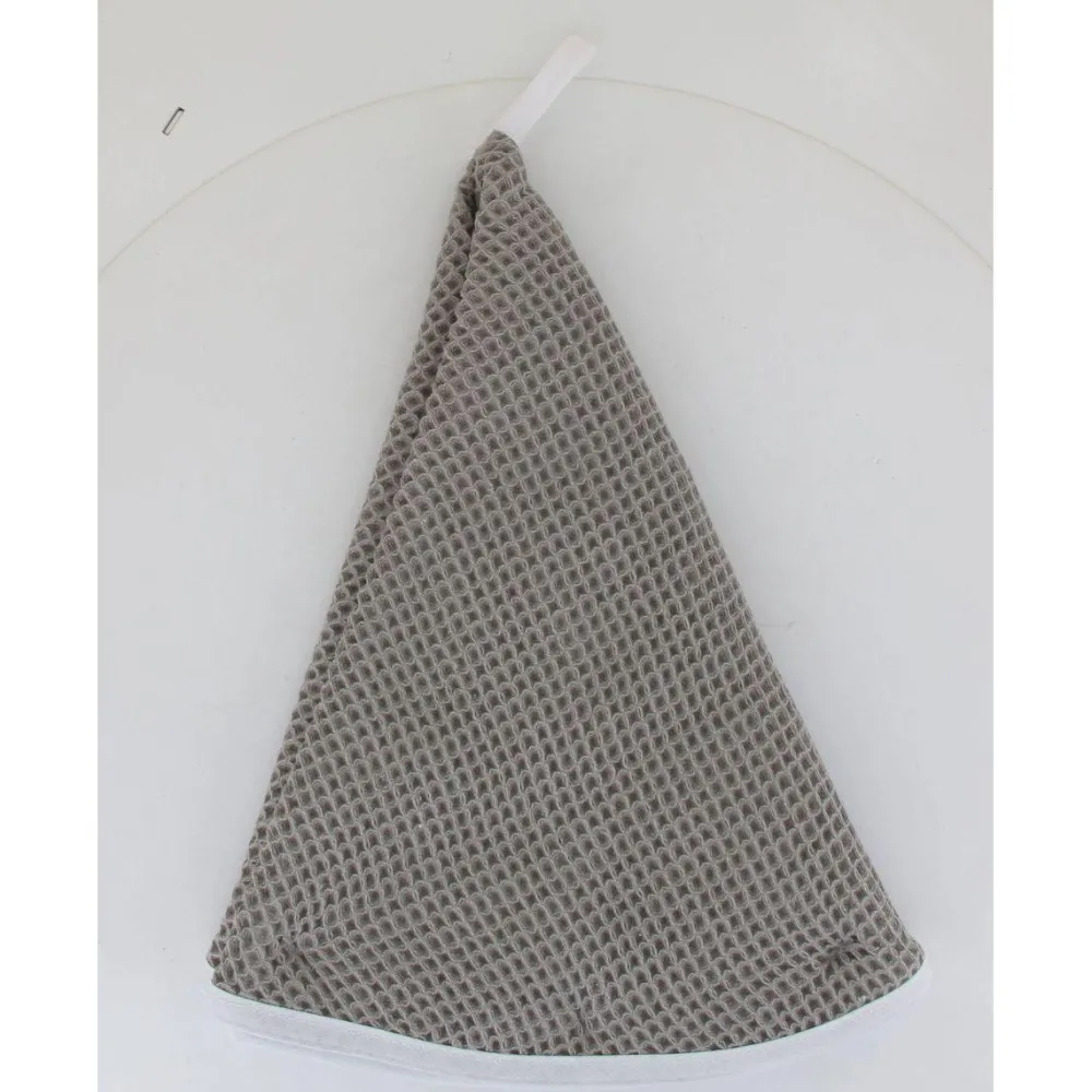 maxibazar Essuie Mains Nid D Abeille Maya 60Cm Coton Taupe Blanc- Torchons Et Essuie Mains