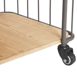 Atmosphera Bibliothèques>Etagere 3 Etages Jordi Naturel Gris