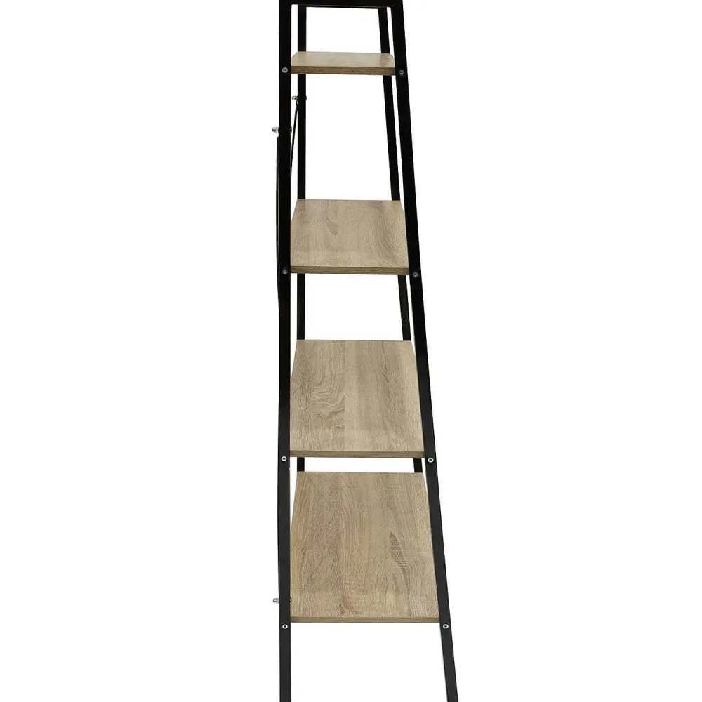 * Bibliothèques>Etagere Bois Et Metal 148X60X32 5Cm