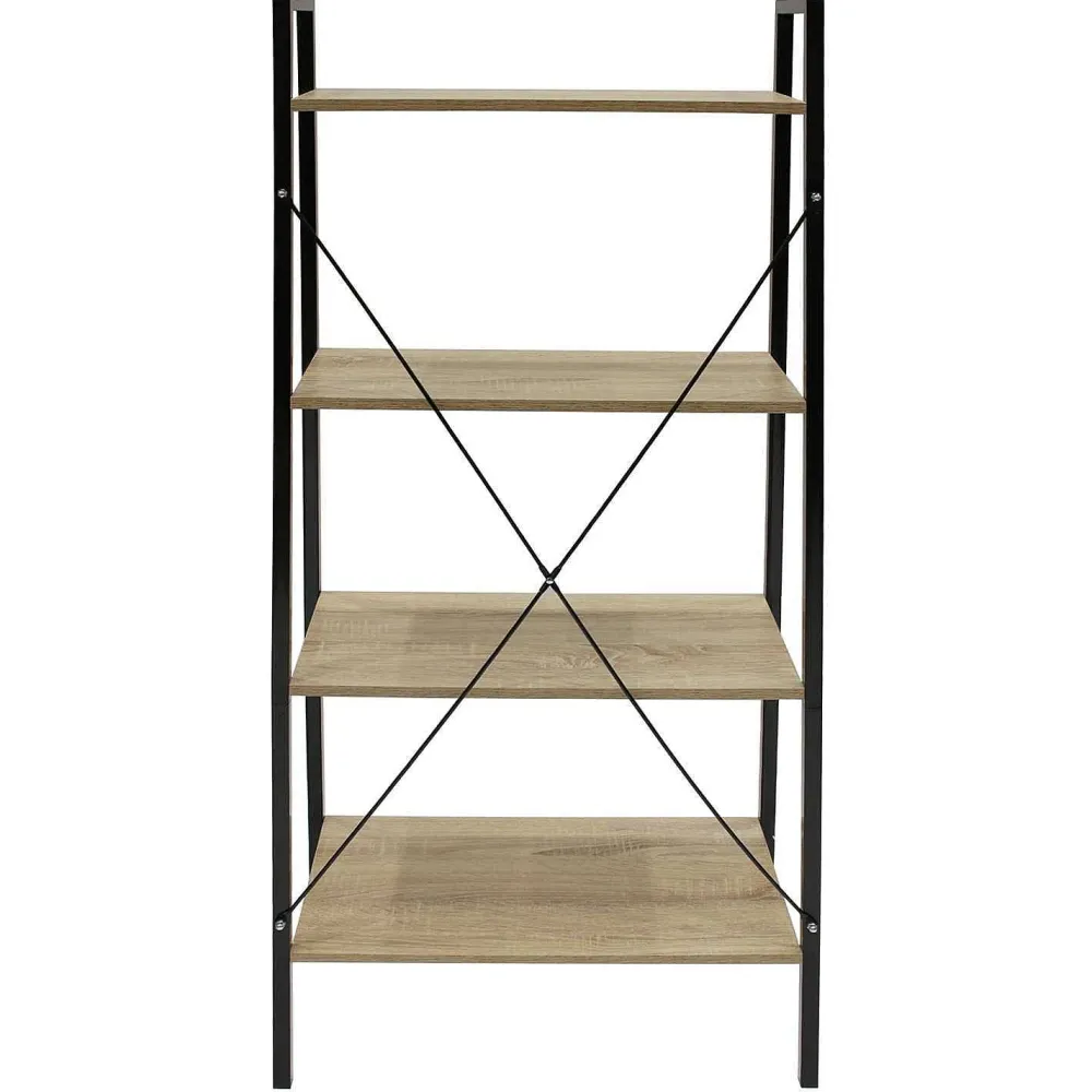 * Bibliothèques>Etagere Bois Et Metal 148X60X32 5Cm