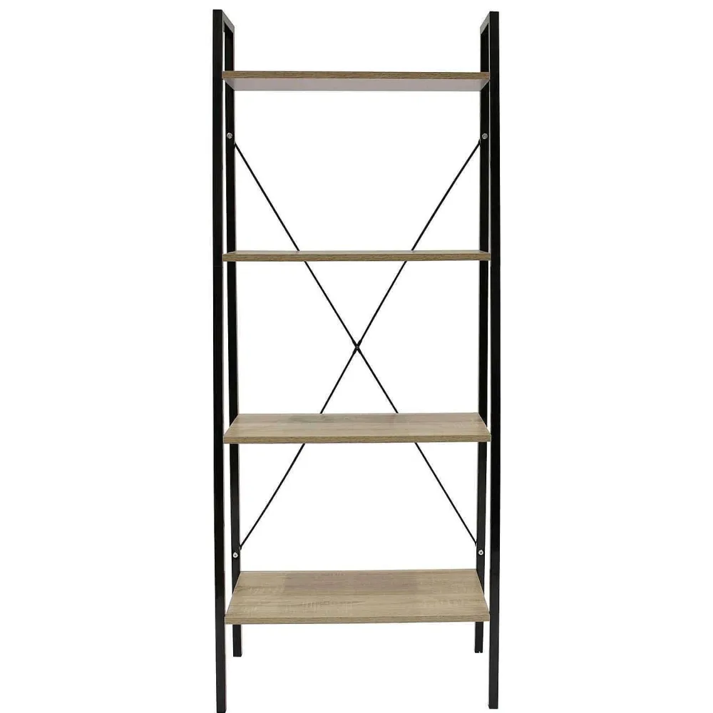 * Bibliothèques>Etagere Bois Et Metal 148X60X32 5Cm