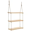 maxibazar Etagere Bois Lour D.60X105Cm- Decoration Murale