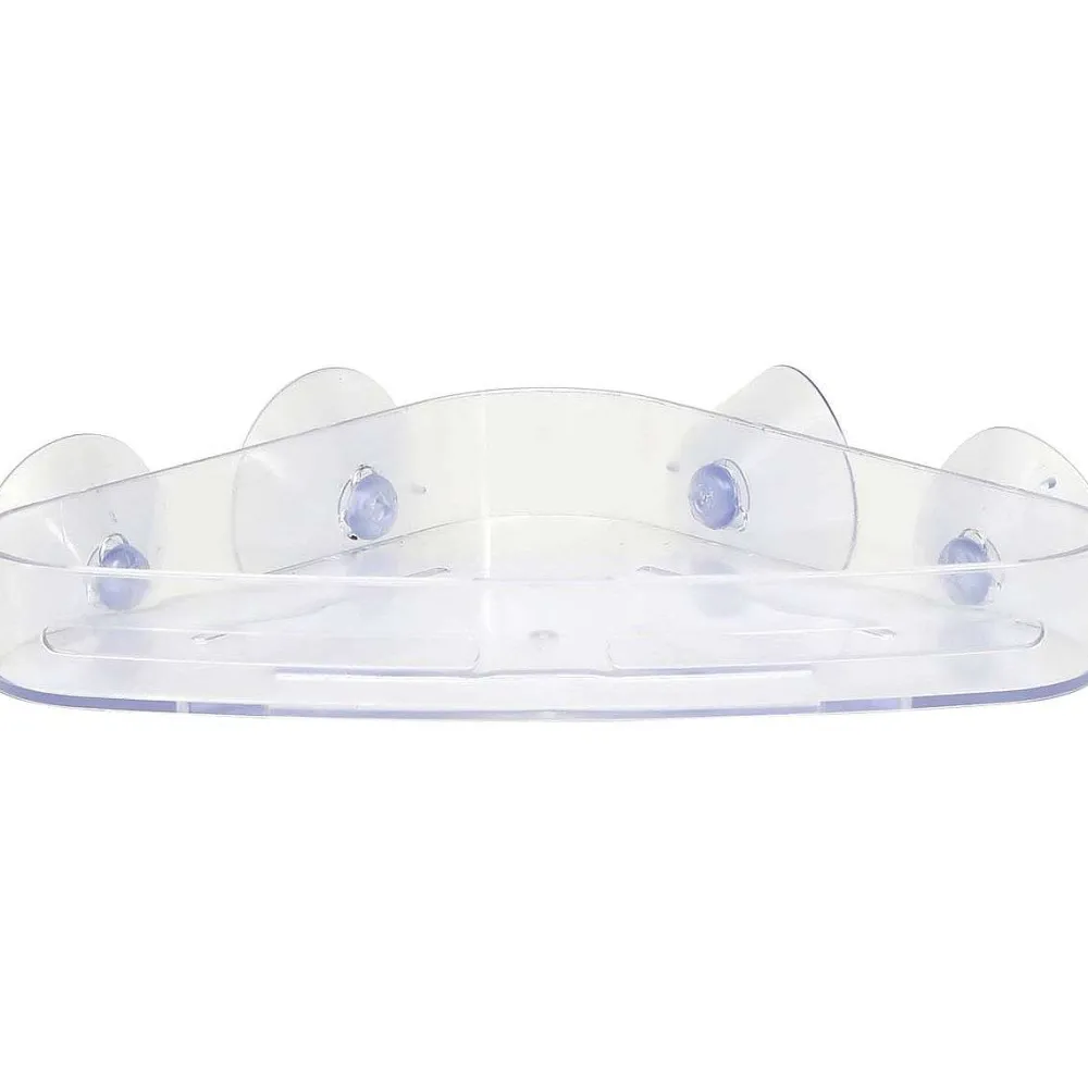 Douche|* Etagere D Angle Sur Ventouses Transparent