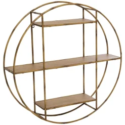 Atmosphera Etagere Murale Rond Metal Asco- Decoration Murale