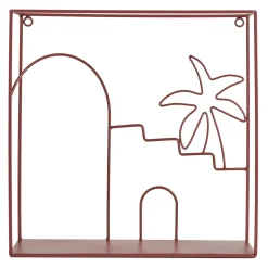 maxibazar Etagre Murale Medina Terracotta 30X30Cm- Decoration Murale