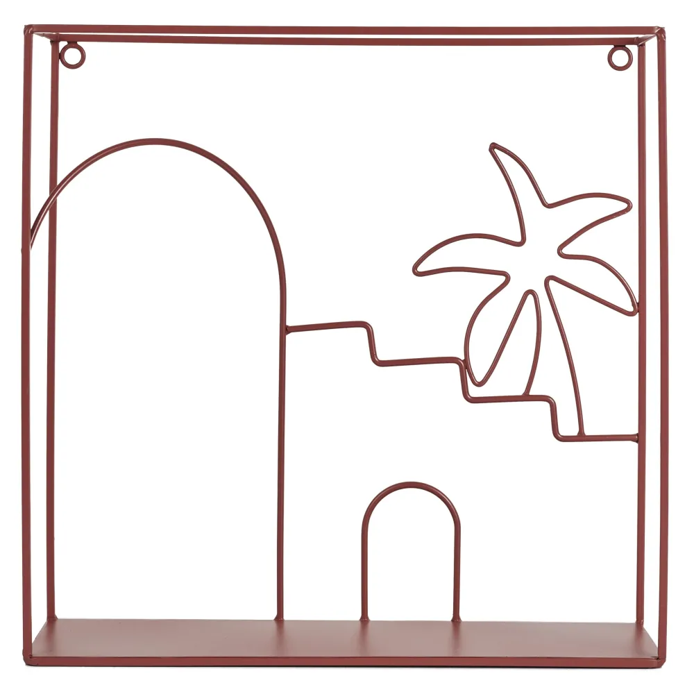 maxibazar Etagre Murale Medina Terracotta 30X30Cm- Decoration Murale