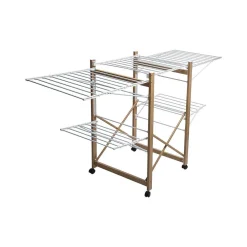 Soin Du Linge|Five Etendoir 27M Effet Bois 4Roues