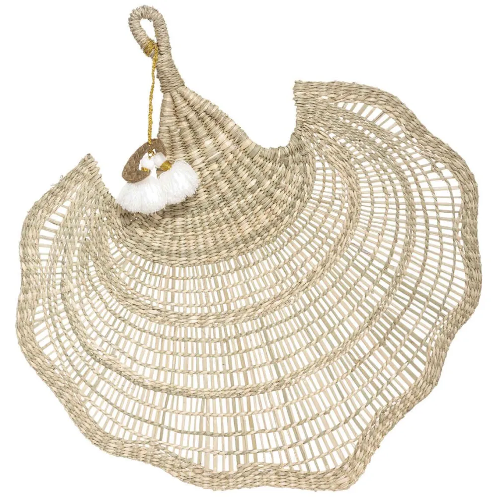 Atmosphera Eventail Seagrass Wonderly D.58X54Cm- Decoration Murale