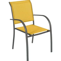 Hespéride Banc De Jardin>Fauteuil Piazza Moutarde Graphite
