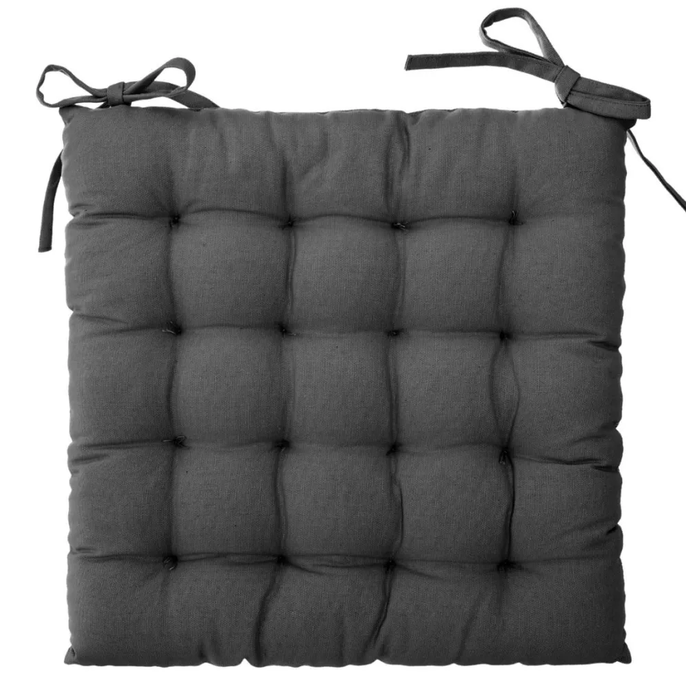 Atmosphera Galette Chaise Otto Gris 38X38Cm- Galettes De Chaise