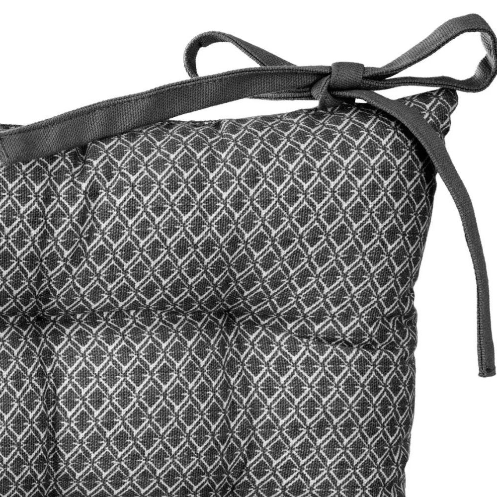 Atmosphera Galette Chaise Otto Gris 38X38Cm- Galettes De Chaise