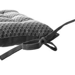 Atmosphera Galette Chaise Otto Gris 38X38Cm- Galettes De Chaise