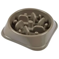 Repas Et Accessoires|* Gamelle Antiglouton Plastique D.19.5X4.5Cm Taupe