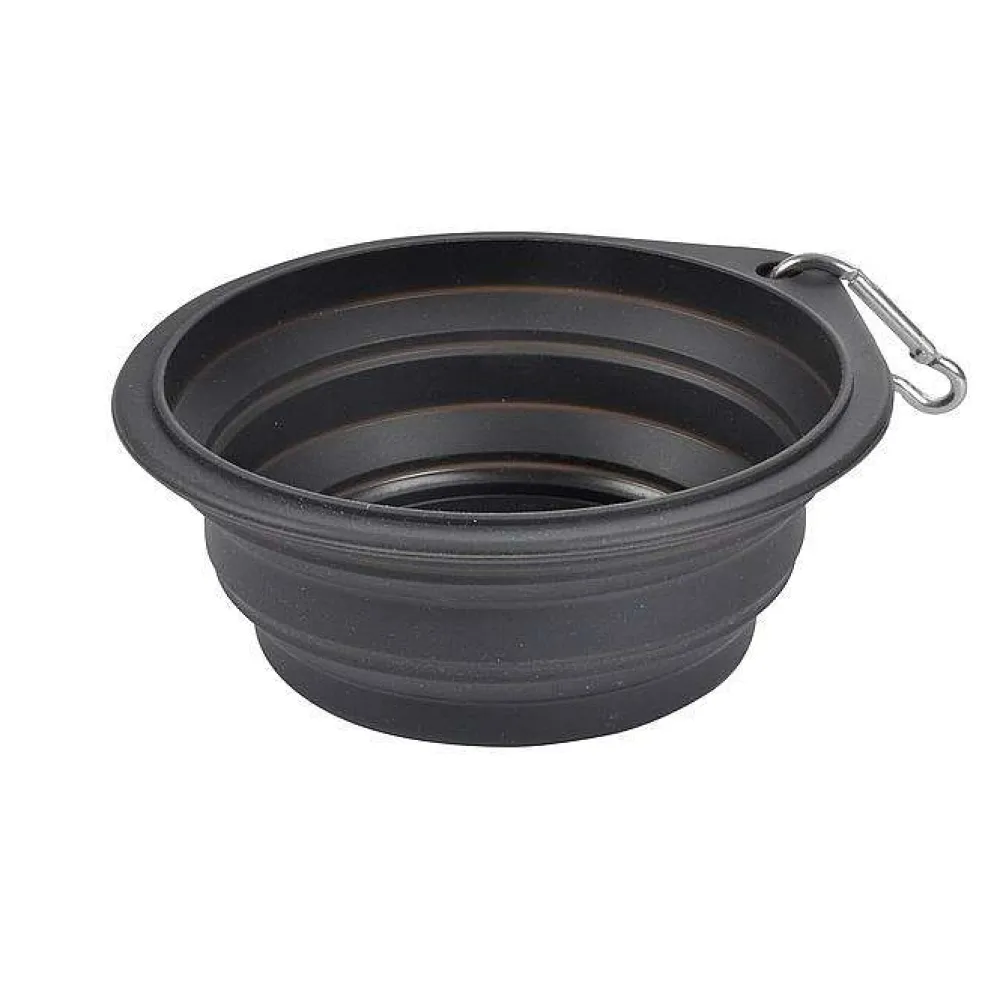 Repas Et Accessoires|* Gamelle Retractable Silicone Mousqueton 15Cm Anthracite