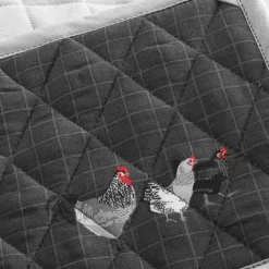 maxibazar Gant Manique 18X28Cm 20X20Cm Auberge Anthracite- Gants De Cuisine Et Maniques