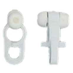 maxibazar Glisseur Pvc X20 Blanc- Vitrages