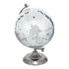 maxibazar Globe Disco Soul H.33Cm Argent- Objets Et Accessoires Deco