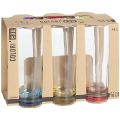 Verres|Secret de Gourmet Gobelet Haut X6 Colori Eau 31Cl