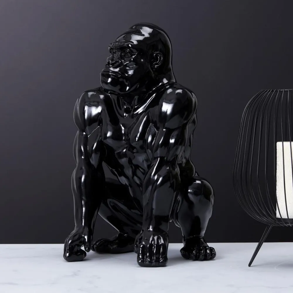 maxibazar Gorille Noir Deco 46Cm- Objets De Decoration