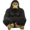 maxibazar Gorille Noir Dore H.50Cm- Objets De Decoration