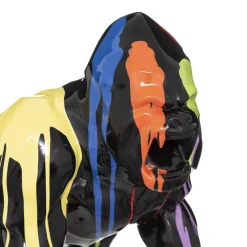 Atmosphera Gorille Resine Trash H.40Cm Noir- Statues