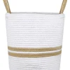maxibazar Guam Sac Deco 30X30X30Cm Blanc- Paniers Et Cagettes