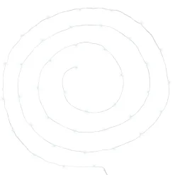 Atmosphera Guirlande 40 Microled Chrome Blanc- Lampes Led