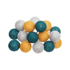 Atmosphera Guirlande Led Pile 16 Boules Tropi D.3.5Cm- Guirlandes Lumineuses