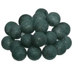 Atmosphera Guirlande Led Secteur 20 Boules Vert D.6Cm- Guirlandes Lumineuses